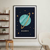 "Solar System IV (Uranus)" - Art Print in Night by Elly - In a Room