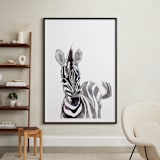 "Baby Animal Friends: Zebra" - Art Print in Zebra Black by Jieun K Rasband - In a Room