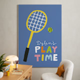 "Play Time" - Personalized Art Print in Denim Blue by Chi Hey Lee - In a Room