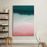 "Pink Tide" - Art Print in Pink sand by A Real Peach Studio - In a Room