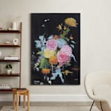 "The Blooming of Bliss" - Art Print in Black by Mary Ketch - In a Room