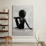 "noire étude" - Art Print in Noire by Marabou Design - In a Room