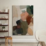 "Venn Triptych 2" - Art Print in Rust by Wendy Keller - In a Room