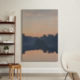 "Reflection at Sunset" - Art Print in Smoky Shadow by Christa - In a Room