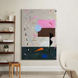 "A Marriage of True Minds" - Art Print in Neon Pink by Keren Toledano - In a Room