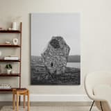 "Standing Stones I" - Art Print in Black and White by Kamala Nahas - In a Room