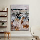 "A Silent Stroll" - Art Print in Rust by Sarah Fitzgerald - In a Room