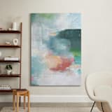 "Cascading Forest 1" - Art Print in Forest Green by AlisonJerry - In a Room