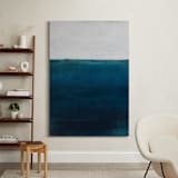 "Below the Sea" - Art Print in Ocean Blue by Melissa Marquardt - In a Room