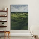 "Tomah" - Art Print in Green Hills by Lorent and Leif - In a Room