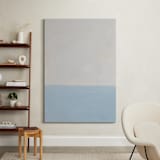 "Calm At Sea" - Art Print in Tranquil Blue by Amanda Phelps - In a Room