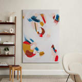 "Down the Trail" - Art Print in Red by Mary Gaspar - In a Room