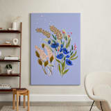 "Winifred" - Art Print in lavender-periwinkle by Peggy Dean - In a Room