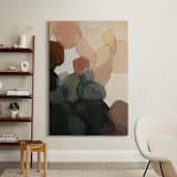 "Venn Triptych 1" - Art Print in Slate by Wendy Keller - In a Room
