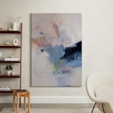 "Inner Tides" - Art Print in Pink & Blue by Arohika Verma - In a Room