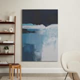 "Rushing Waterfall" - Art Print in Blue Waterfall by AlisonJerry - In a Room