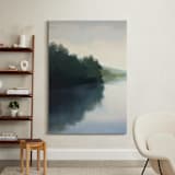"Touching Water 1" - Art Print in Calm Water by Stephanie Goos Johnson - In a Room