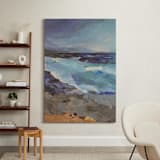 "West Coast" - Art Print in Cool Blues by Carol Dysart - In a Room