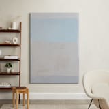 "Buff Boxes No. 1" - Art Print in Sky by Amy Gray - In a Room
