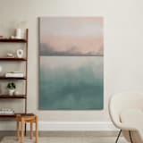 "Misty Marsh II" - Art Print in Peaceful Blue by Haley Fischer - In a Room