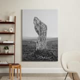 "Standing Stones II" - Art Print in Black and White by Kamala Nahas - In a Room