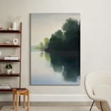 "Touching Water 2" - Art Print in Calm Water by Stephanie Goos Johnson - In a Room
