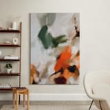 "Good Morning Cafe No.1" - Art Print in Pumpkin Orange by Parima Studio - In a Room