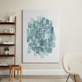 "Steely Blues" - Art Print in Steel Blue  by Tennyson Tippy - In a Room