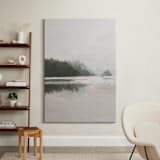 "LakeView II" - Art Print in Misty Grey by Amy Hall - In a Room