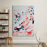 "Grapefruity Too" - Art Print in Coral by Katie Craig - In a Room