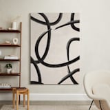 "We All Connected I" - Art Print in Charcoal Black by Meral Badem - In a Room