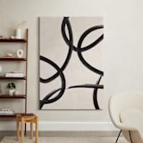 "We All Connected II" - Art Print in Charcoal Black by Meral Badem - In a Room