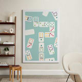 "Playful Pairs" - Art Print in Aqua by Lauren Jinhee - In a Room