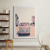 "Retro Times" - Art Print in Retro pink by Caroline Mint - In a Room