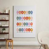 "Caterpillar ABC" - Art Print in Rainbow by Elif Sahin - In a Room