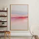 "Sailors Delight" - Art Print in Pink Skies by Karen Kardatzke - In a Room