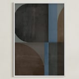 "mid-century mood II" - Art Print in earthy by Creo Study - Framed