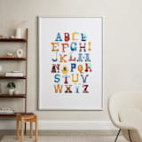 "Robot Alphabet" - Art Print in Primary by Joseph Apel - In a Room