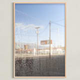 "Retro" - Art Print in Southwest Sky Blue by Hannah E Palmer - Framed