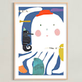 "octopus & seahorse" - Art Print in Sea by Sumak Studio - Framed