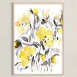 "SoYellow" - Art Print in BananaYellow by samovilka - Framed