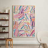 "Color Puzzle" - Art Print in Warm Tropics by Ro Pacifico - In a Room