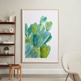 "Cacti" - Art Print in Cactus green by Alexandra Dzh - In a Room