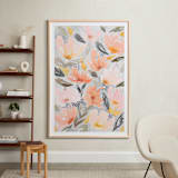 "Speckled Garden" - Art Print in White by Whitney Rainsdon - In a Room