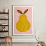 "Barlett Pear" - Art Print in Mustard by Ana Toro - In a Room