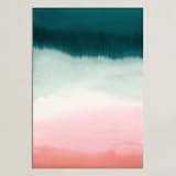 "Pink Tide" - Art Print in Pink sand by A Real Peach Studio - Unframed