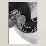 "Black Brush 2" - Art Print in Silky Black by Kirsta Benedetti - Unframed