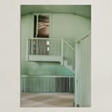 "Minty Poolhouse" - Art Print in Minty by C. Lorraine Design - Unframed