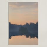 "Reflection at Sunset" - Art Print in Smoky Shadow by Christa - Unframed