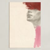 "Rojo" - Art Print in Vintage Tan by jinseikou - Unframed